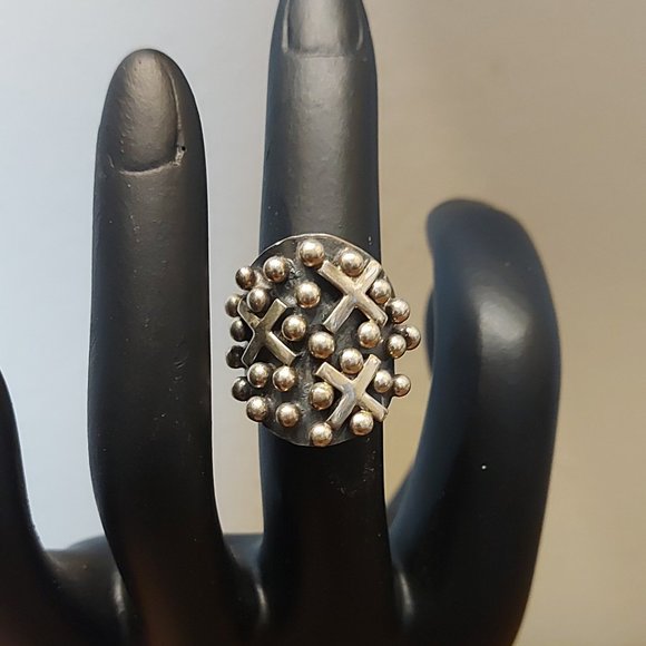 Ronnie Wille Santa Fe Cross Sterling Silver Ring - Picture 1 of 4